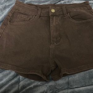 Brown Sweety Jean Shorts